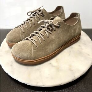 Birkenstock Bend Low Decon Nubuck Leather Sneaker Men's US 12 Gray Taupe CLEAN